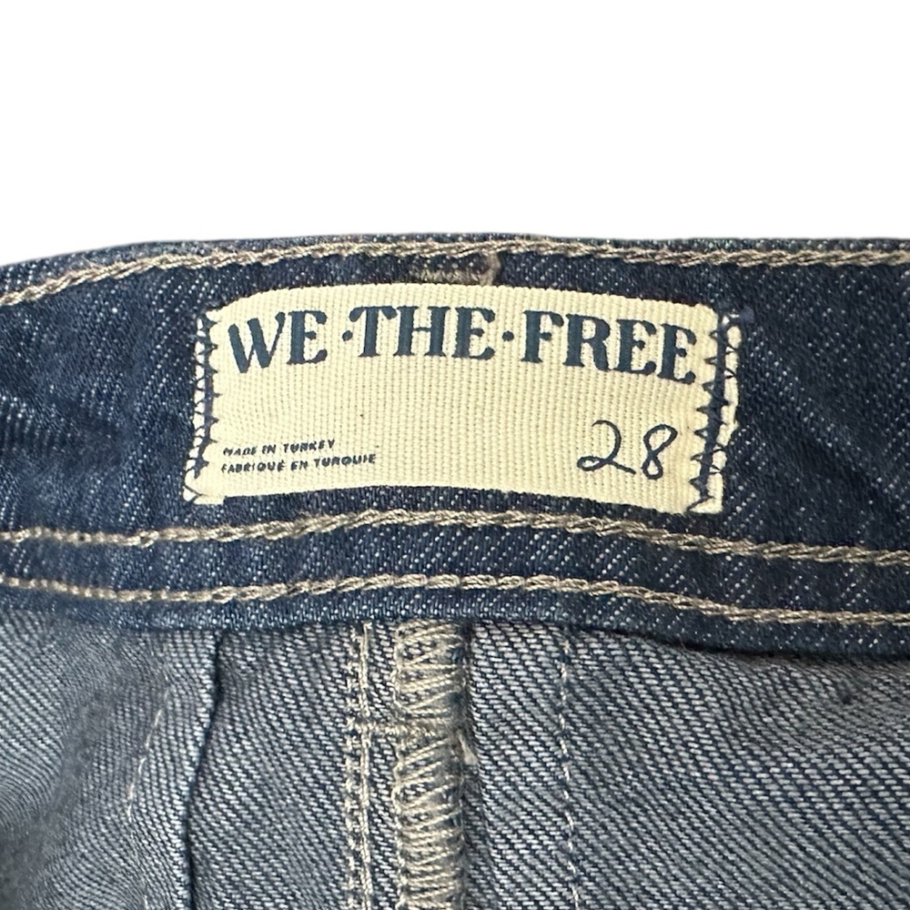 Free People We The Free Equinox Denim Trousers in Ritual Blue - Picture 11 of 13